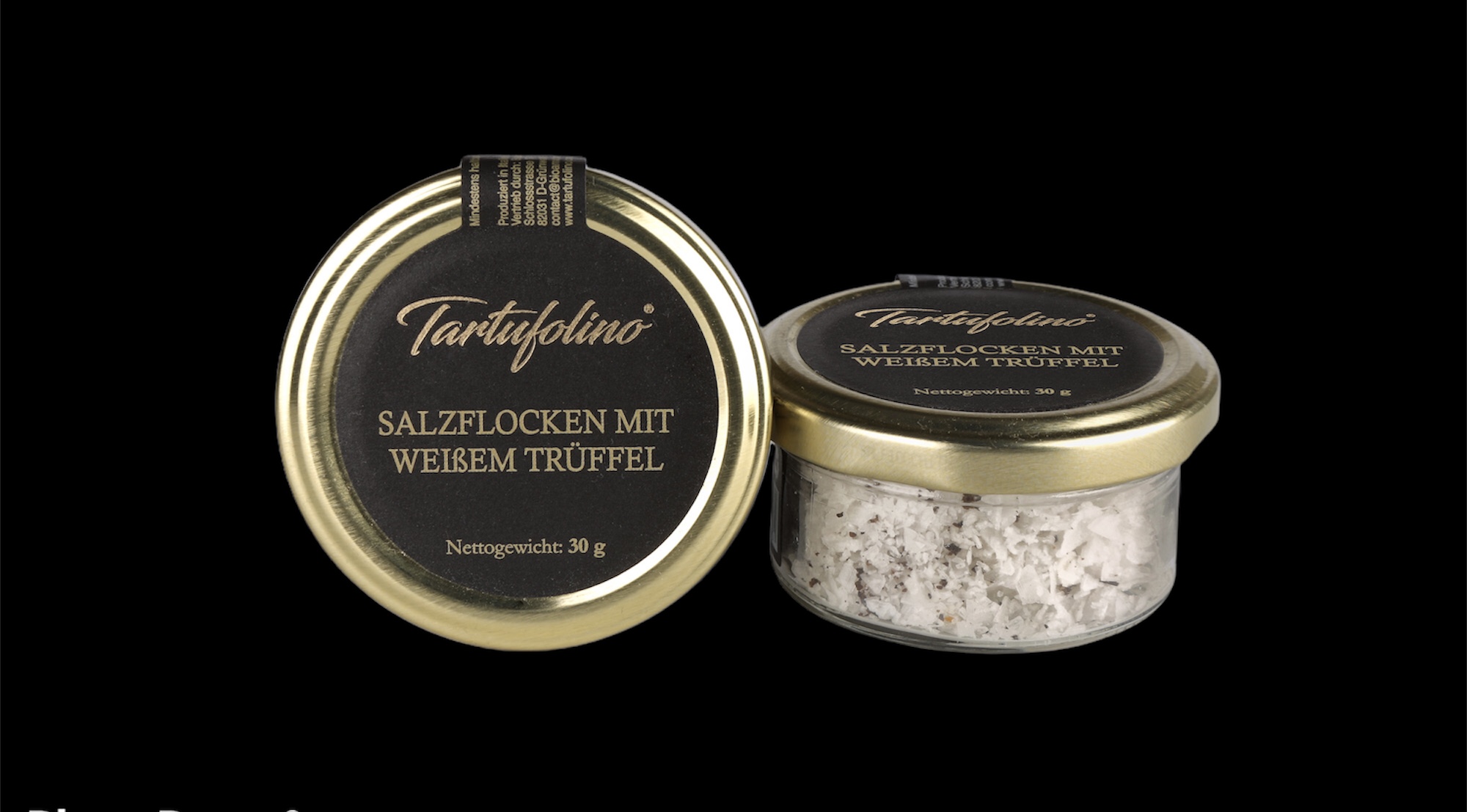 Salzflocken mit weißem Trüffel